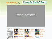 Tablet Screenshot of muslimville.tv